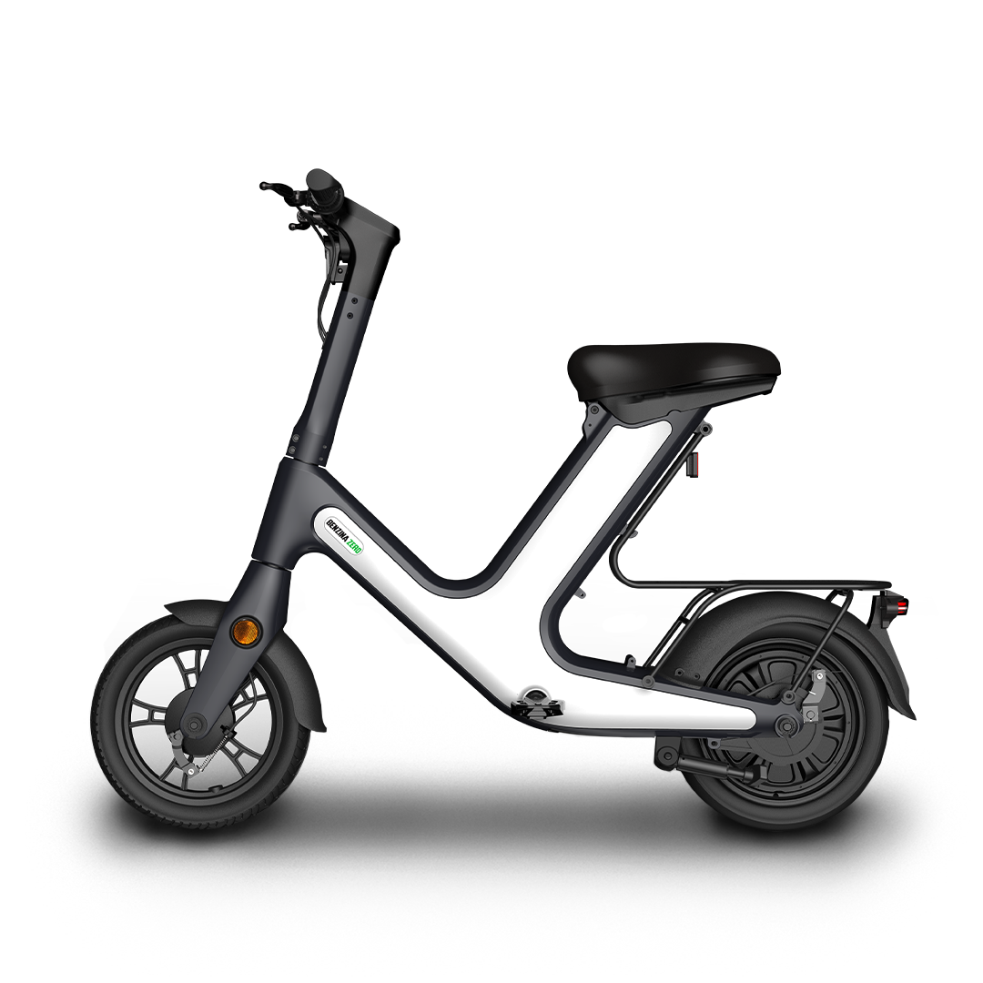 Benzina Zero V-50 electric scooter with seat in white
