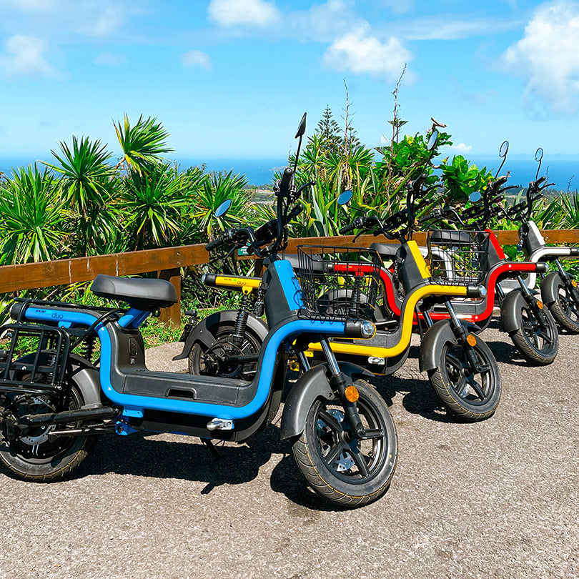 Benzina Zero duo electric scooter moped in 4 colours